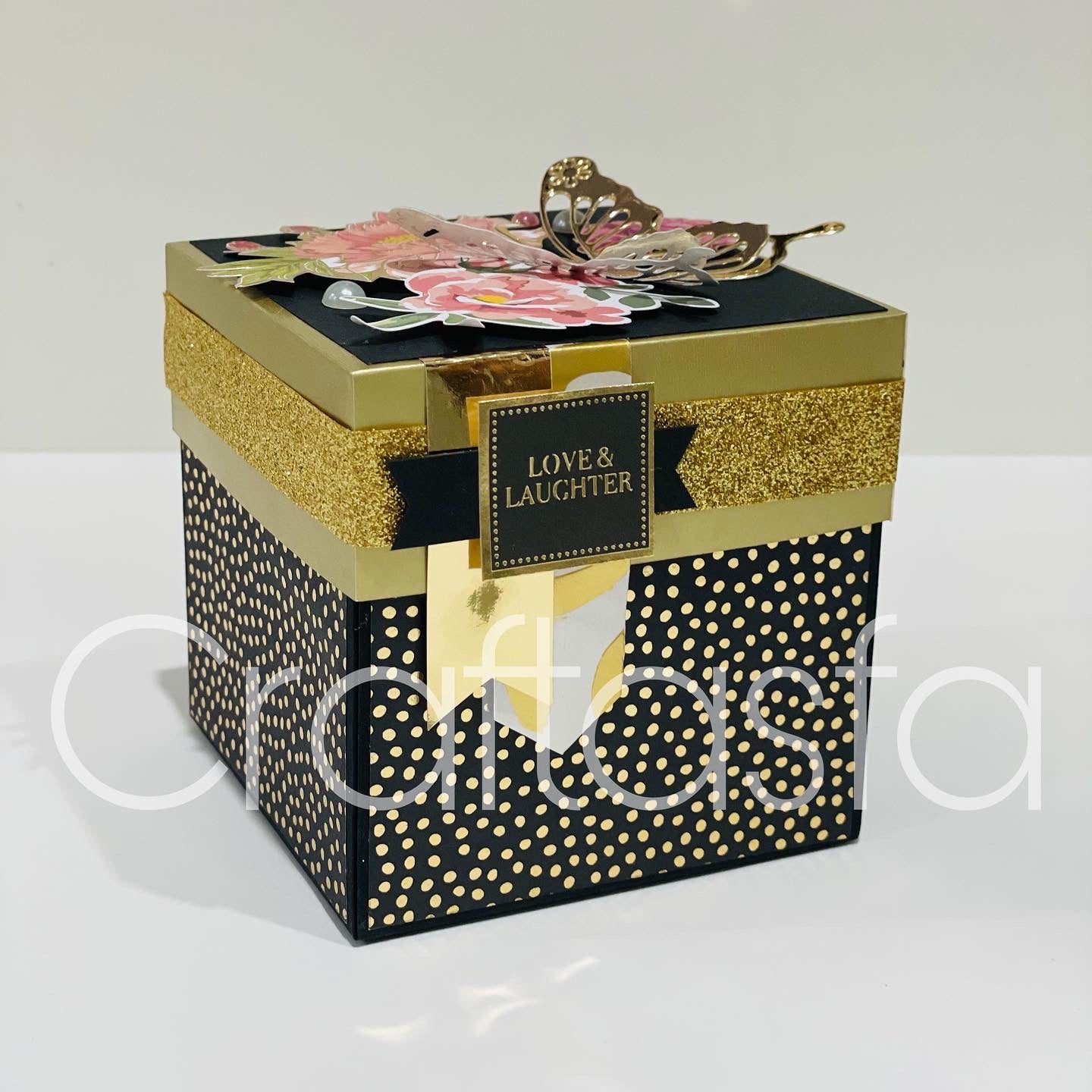Handmade Luxury Explosion Gift Box – Floral & Butterfly Edition