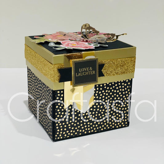 Handmade Luxury Explosion Gift Box – Floral & Butterfly Edition