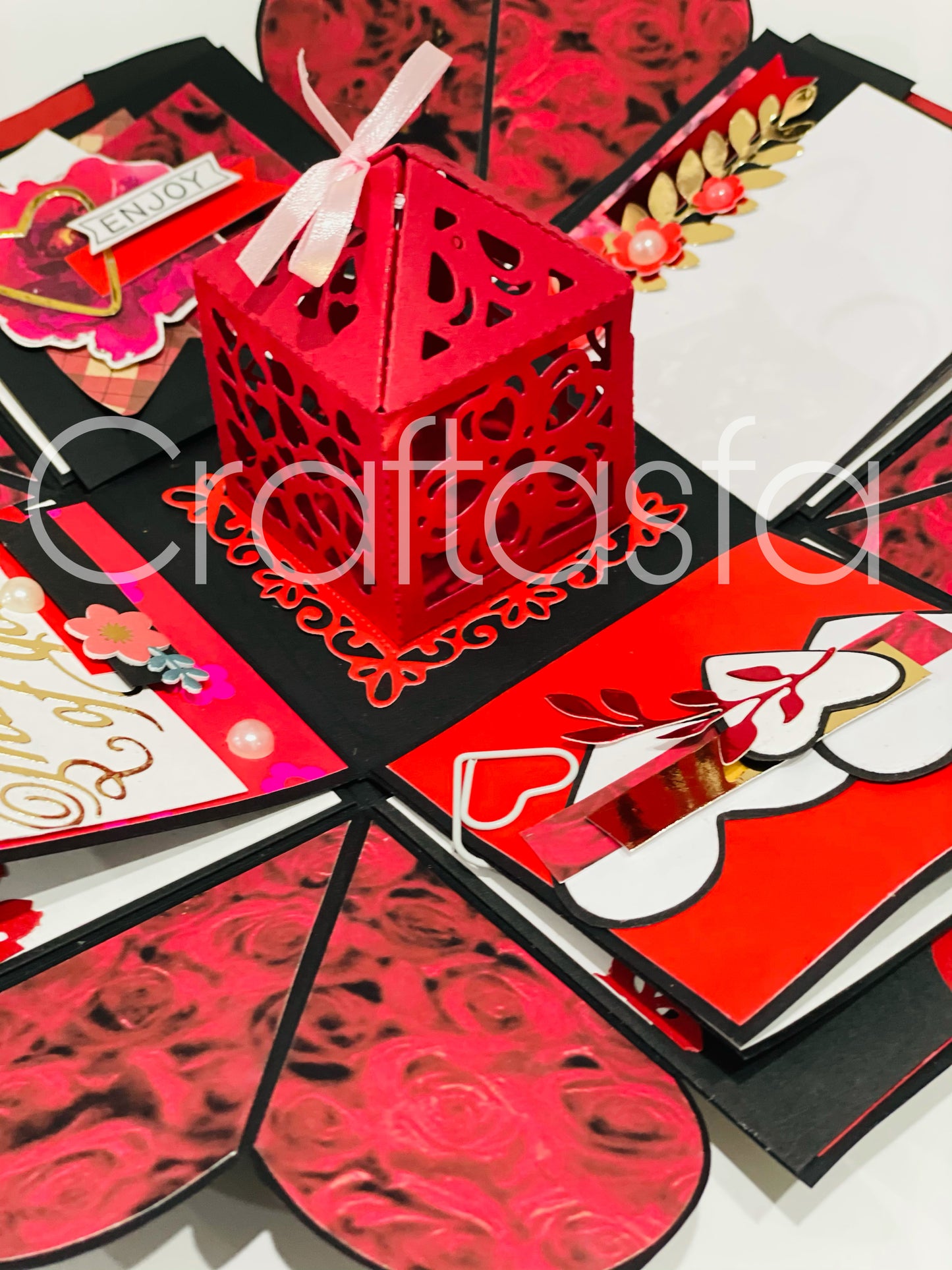 Handmade Luxury Explosion Gift Box – Floral & Butterfly Edition