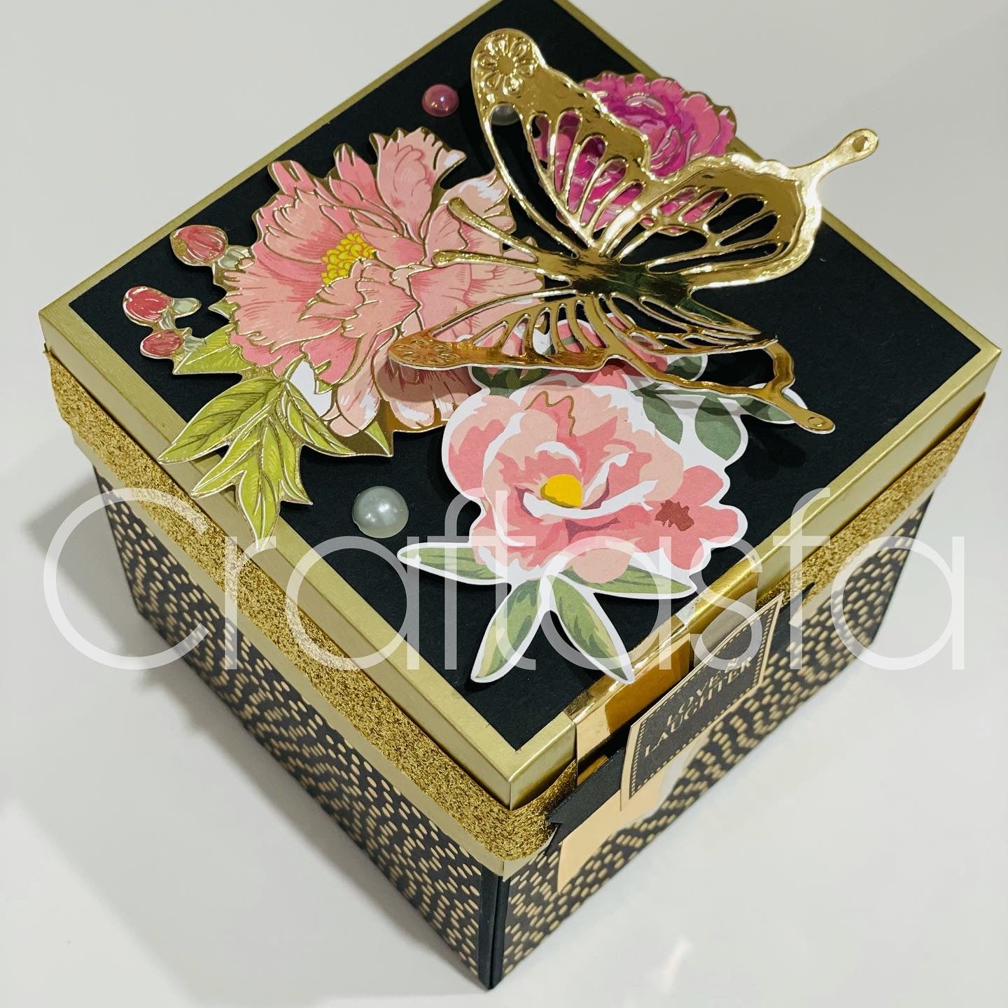 Handmade Luxury Explosion Gift Box – Floral & Butterfly Edition