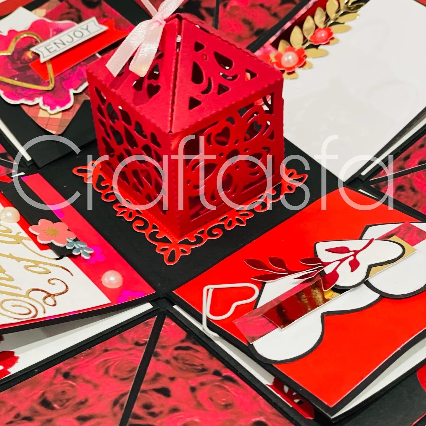 Handmade Luxury Explosion Gift Box – Floral & Butterfly Edition