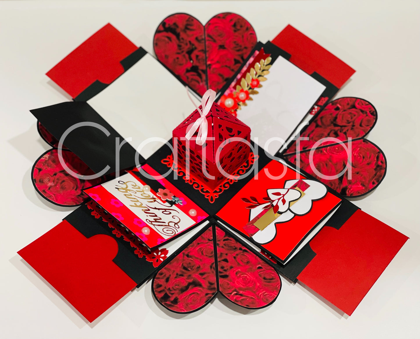 Handmade Luxury Explosion Gift Box – Floral & Butterfly Edition