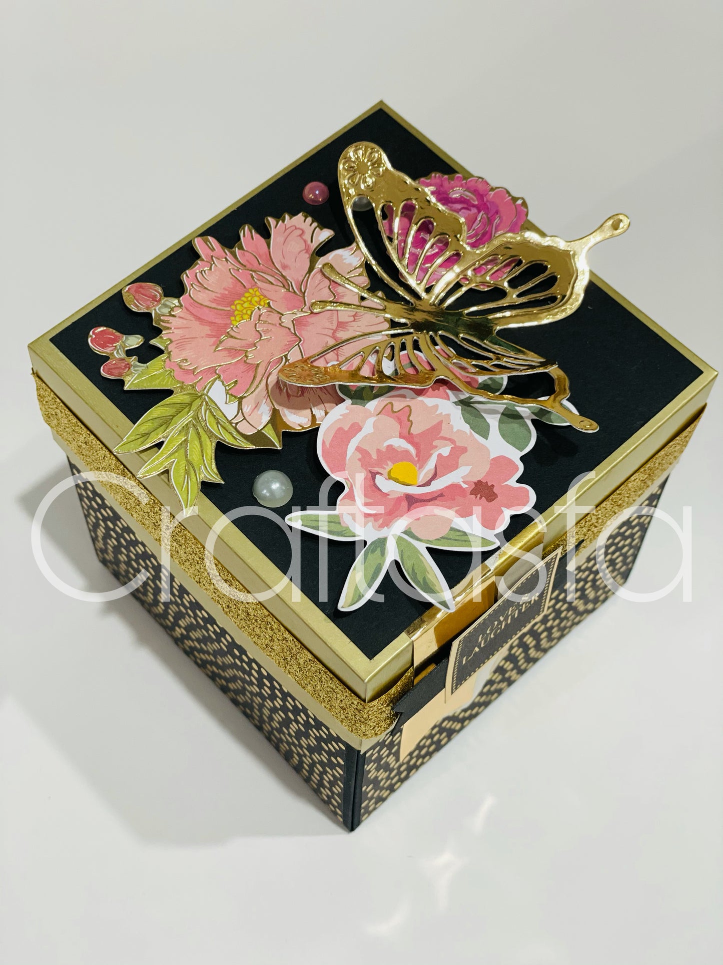 Handmade Luxury Explosion Gift Box – Floral & Butterfly Edition