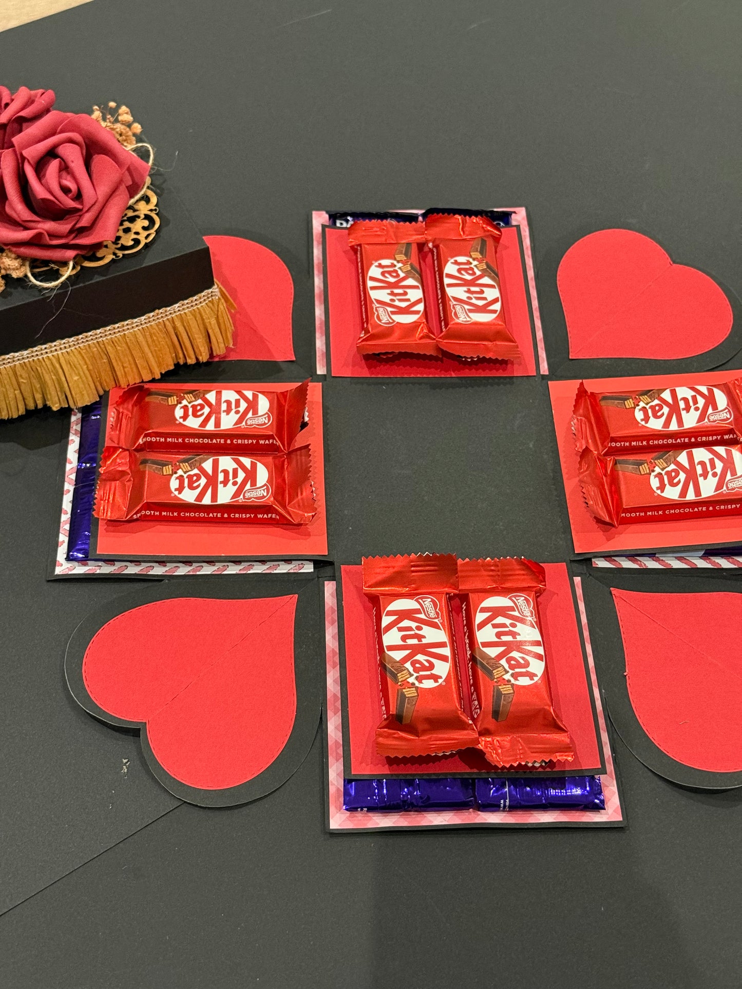 Romantic Red Rose Chocolate Explosion Gift Box