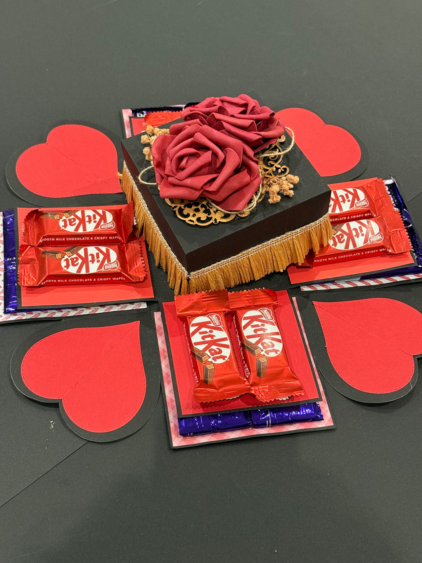 Romantic Red Rose Chocolate Explosion Gift Box