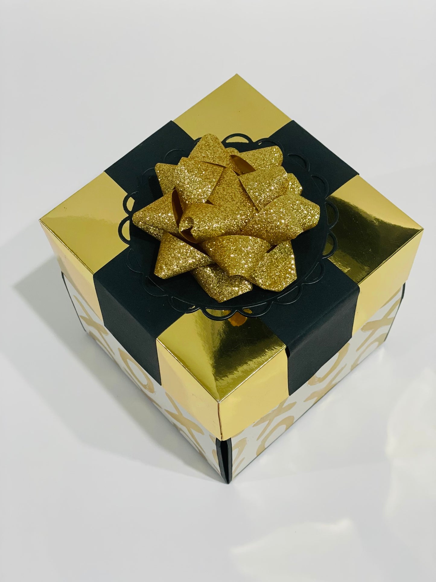 Luxe Black & Gold Explosion Gift Box